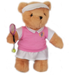 Tennis Teddy Bear - plain (girl)