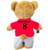Personalised Birthday Football Bear (red)